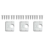 Door Hardware: Hinge Repair Plate Rust Resistant Steel Furniture Cupboard Repair Mount Tool - 1SET