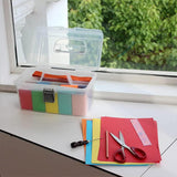 Tool Boxes: Translucent Three Layer Toolbox Multifunctional Folding Storage Box Organizer