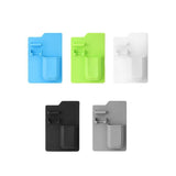 Oral Care: Silicone Shower Toothbrush Holder Bathroom Storage Rack for Razor and Toothpaste - Green