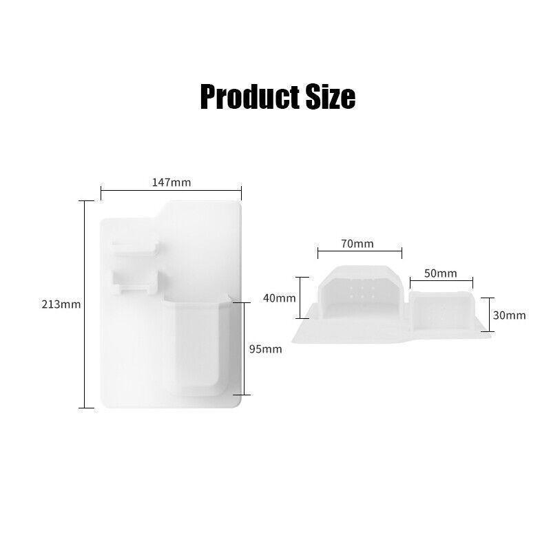 Oral Care: Silicone Shower Toothbrush Holder Bathroom Storage Rack for Razor and Toothpaste - Green