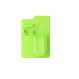 Oral Care: Silicone Shower Toothbrush Holder Bathroom Storage Rack for Razor and Toothpaste - Green