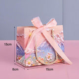 10pcs Oil Painting Gift Paper Bags for Birthday and Holiday Gift Packaging Tote - S