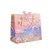 10pcs Oil Painting Gift Paper Bags for Birthday and Holiday Gift Packaging Tote - S