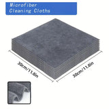 Cleaning & Care: 50pcs Microfibre Cleaning Cloths Household Car Dusting Wipes Reusable Soft Towel