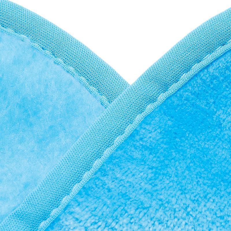 Facial Cleansers: Microfibre Makeup Remover Towel Soft Face Cleaning Cloth Reusable Eraser 40x20cm - Light Blue