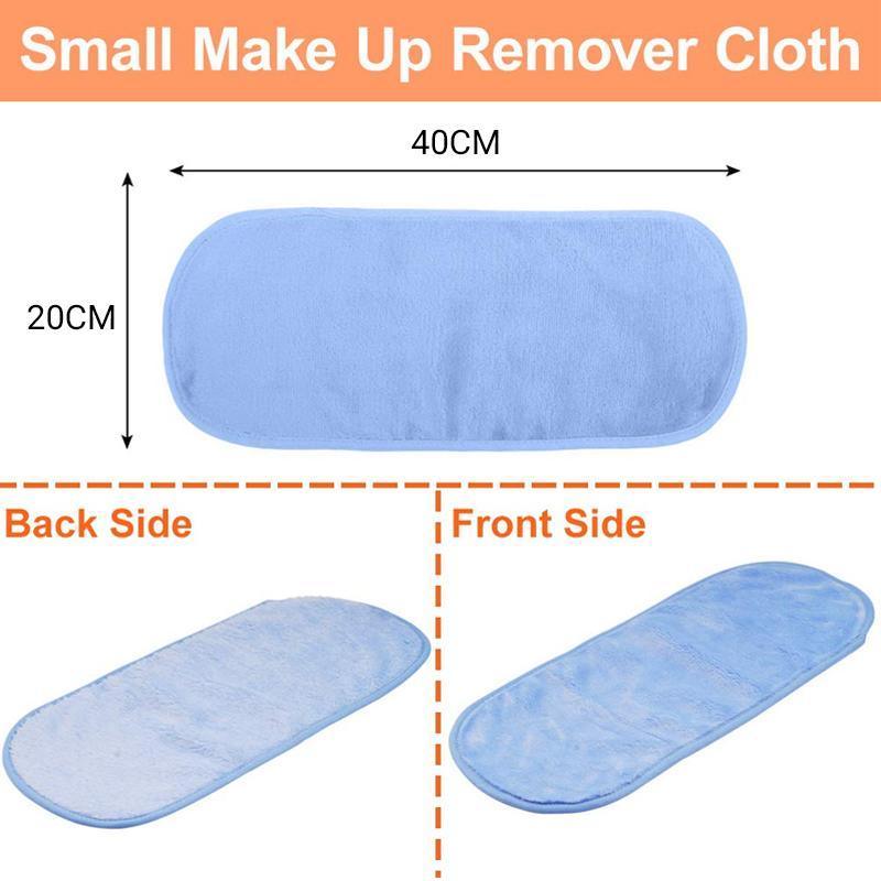 Facial Cleansers: Microfibre Makeup Remover Towel Soft Face Cleaning Cloth Reusable Eraser 40x20cm - Light Blue