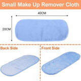 Facial Cleansers: Microfibre Makeup Remover Towel Soft Face Cleaning Cloth Reusable Eraser 40x20cm - Light Blue