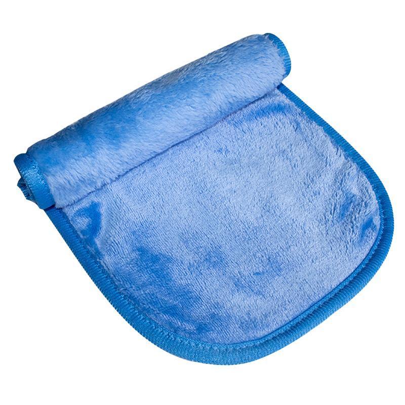 Facial Cleansers: Microfibre Makeup Remover Towel Soft Face Cleaning Cloth Reusable Eraser 40x20cm - Light Blue