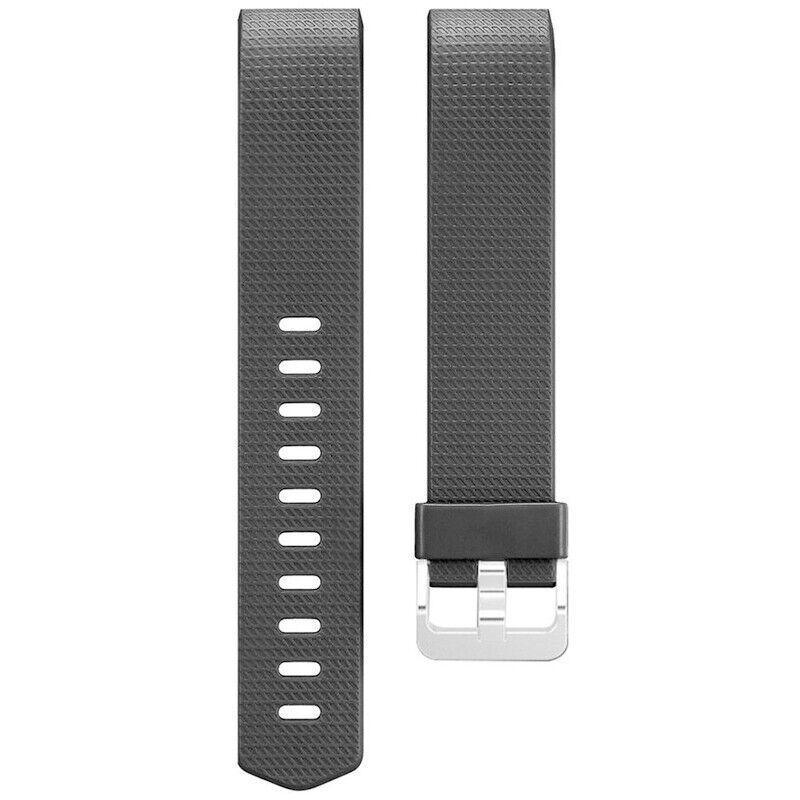 Men's Accessories: L Size Silicone Watch Wrist Sports Strap For Fitbit Charge Band Wristband Replacement - Rose Red