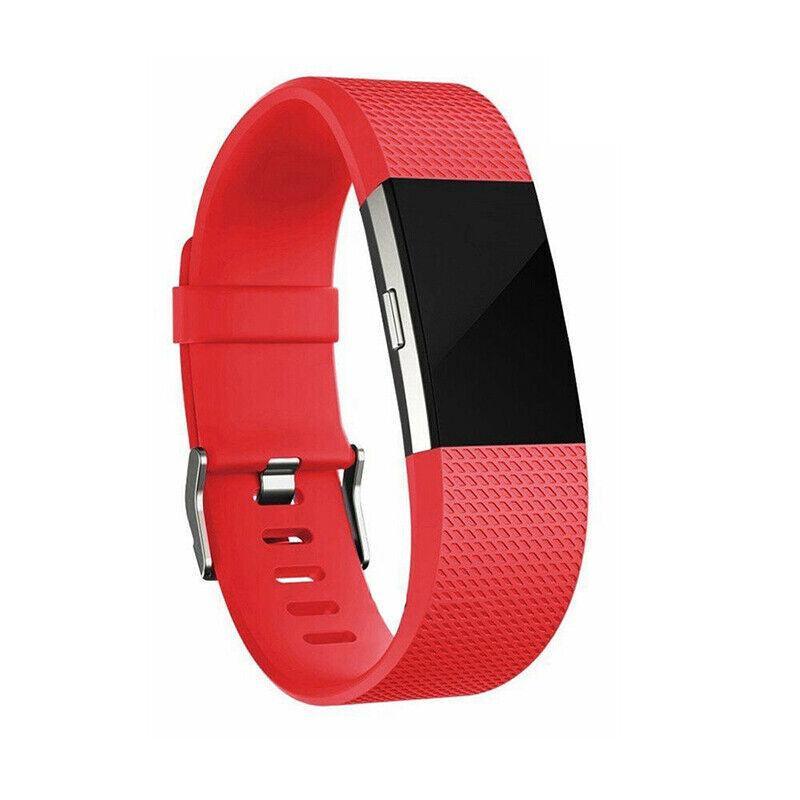 Men's Accessories: L Size Silicone Watch Wrist Sports Strap For Fitbit Charge Band Wristband Replacement - White
