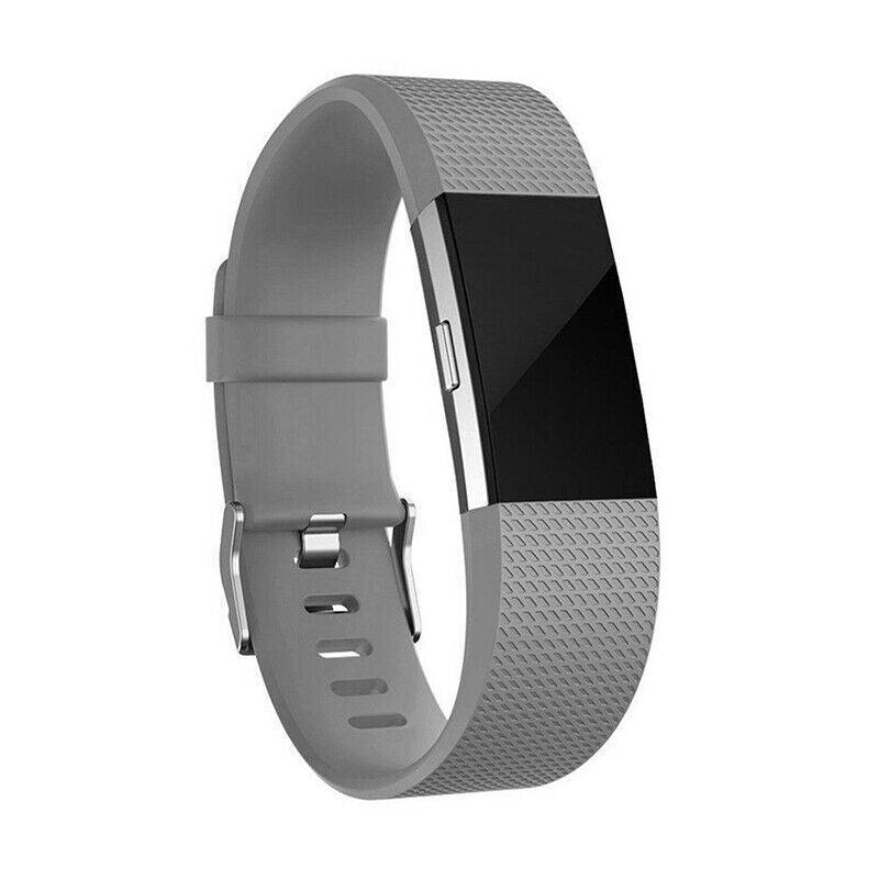 Men's Accessories: L Size Silicone Watch Wrist Sports Strap For Fitbit Charge Band Wristband Replacement - White