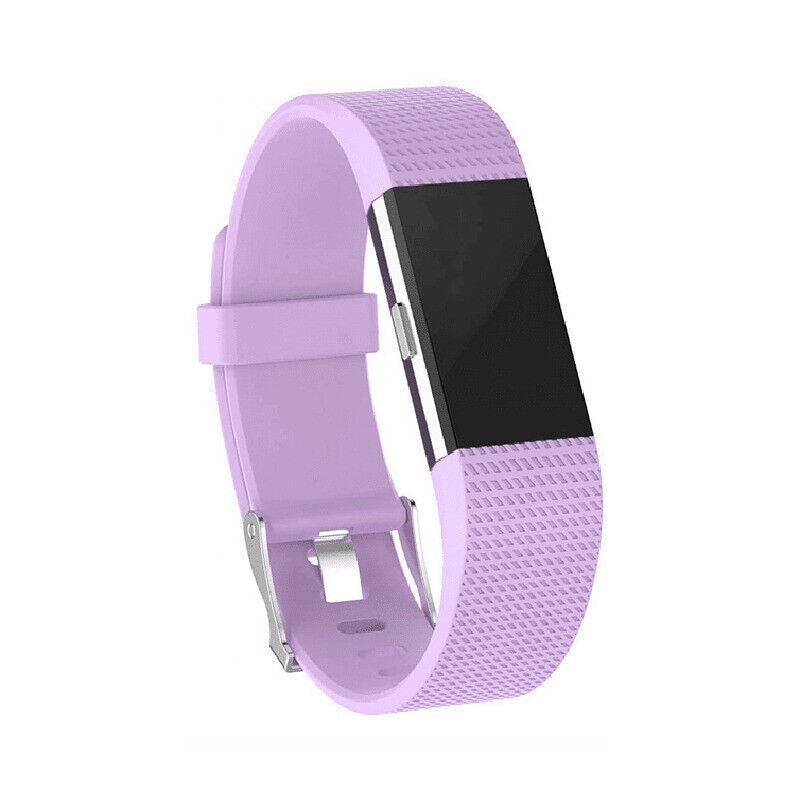 Men's Accessories: L Size Silicone Watch Wrist Sports Strap For Fitbit Charge Band Wristband Replacement - White