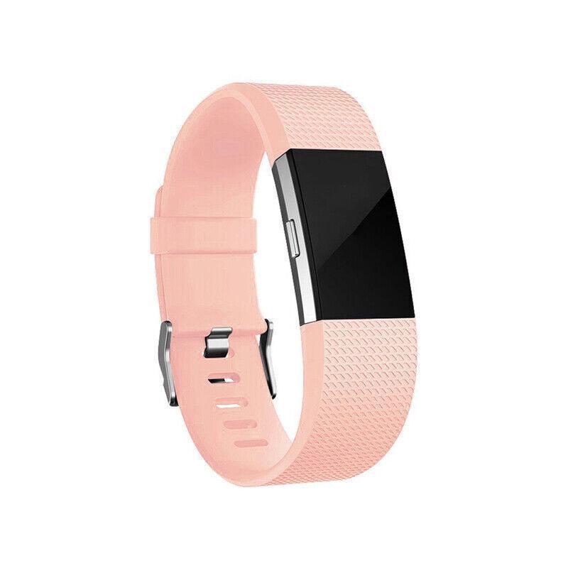 Men's Accessories: L Size Silicone Watch Wrist Sports Strap For Fitbit Charge Band Wristband Replacement - White
