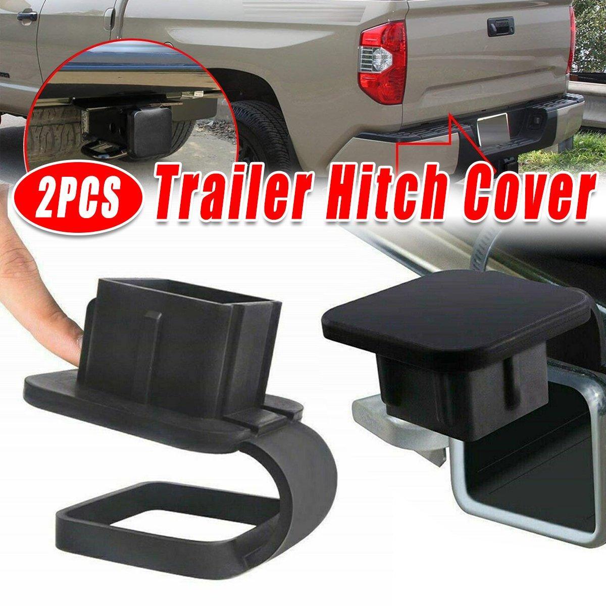 Automotive Parts: 2pcs Car Trailer Hook Cover Retrofit Decoration Protective Towing Hitch Cover