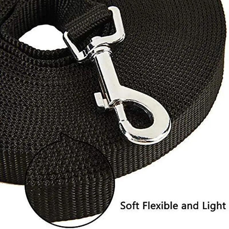 Pet Grooming Supplies: 50Ft/15M Long Dog Lead Pet Puppy Leash Training Obedience Recall Walk Tracking - Red