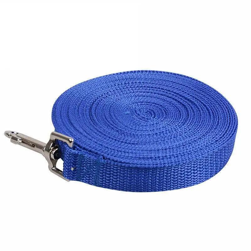 Pet Grooming Supplies: 50Ft/15M Long Dog Lead Pet Puppy Leash Training Obedience Recall Walk Tracking - Red