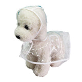 Dog Apparel: Puppy Waterproof Pet Dog Raincoat Jacket Clothes Vest Rain Coat Outdoor Hoodies White - L