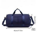 Duffel Bags: Waterproof Gym Bag Travel Duffle Sports Bag Wet Dry Large Tote for Men Women