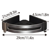 Shower Accessories: Single Tier Triangle Bathroom Shower Shelf Organizer Rack Wall Mounted Storage