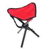 Camp Furniture: Folding Portable Beach Chair Fishing Stool Outdoor Lightweight Camping Chair - Blue