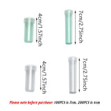 100/200PCS Flower Fresh Keeping Tube Floral Bouquet Nutrition Water Care Supply - 1.8*4cm - Green 200PCS