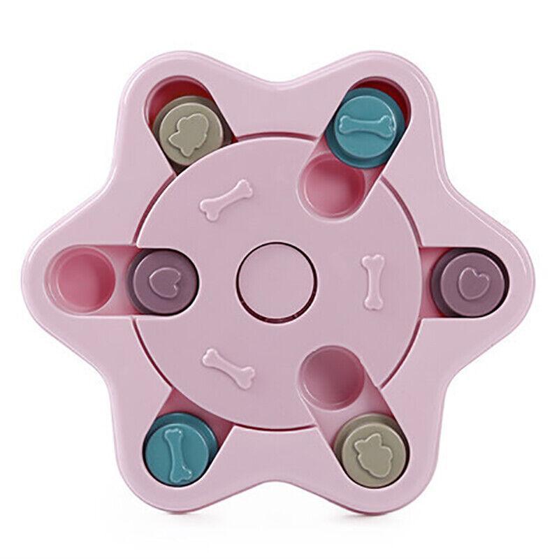 Dog Treat Dispenser Food Puzzle Toy Interactive Training Feeder Pet Supply Bowl - Claw-Green
