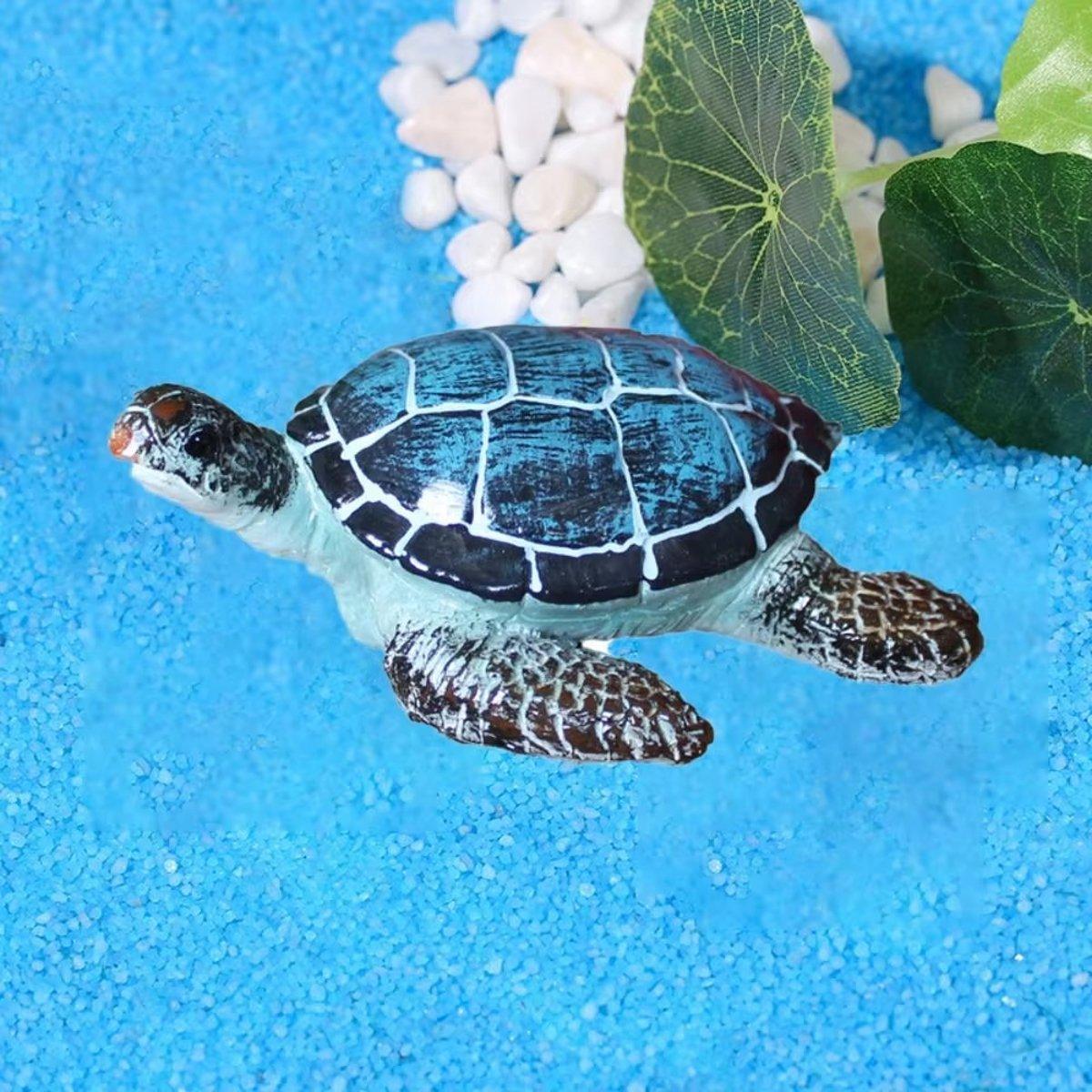 Aquarium Decor: Resin Sea Turtle Aquarium Ornament Underwater Decor for Home and Fish Tank Use