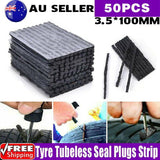 Automotive Repair & Speciality Tools: 50× Tyre Repair Plugs Car Tire Puncture Recovery Tyre Tubeless Seal Plugs Strip