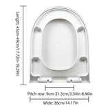 Toilet & Bidet Accessories: Toilet Seat Cover Universal Toilet Lid Cover Replacement Bathroom Seat Cover
