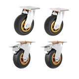Furniture: 4pcs 6inch Heavy Duty Swivel Caster Wheels 150mm 1000kg Load 2 with Brakes