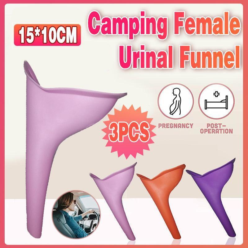 Camping Appliances: 3X Portable Female Woman Ladies She Urinal Urine Wee Funnel Camping Travel Loo