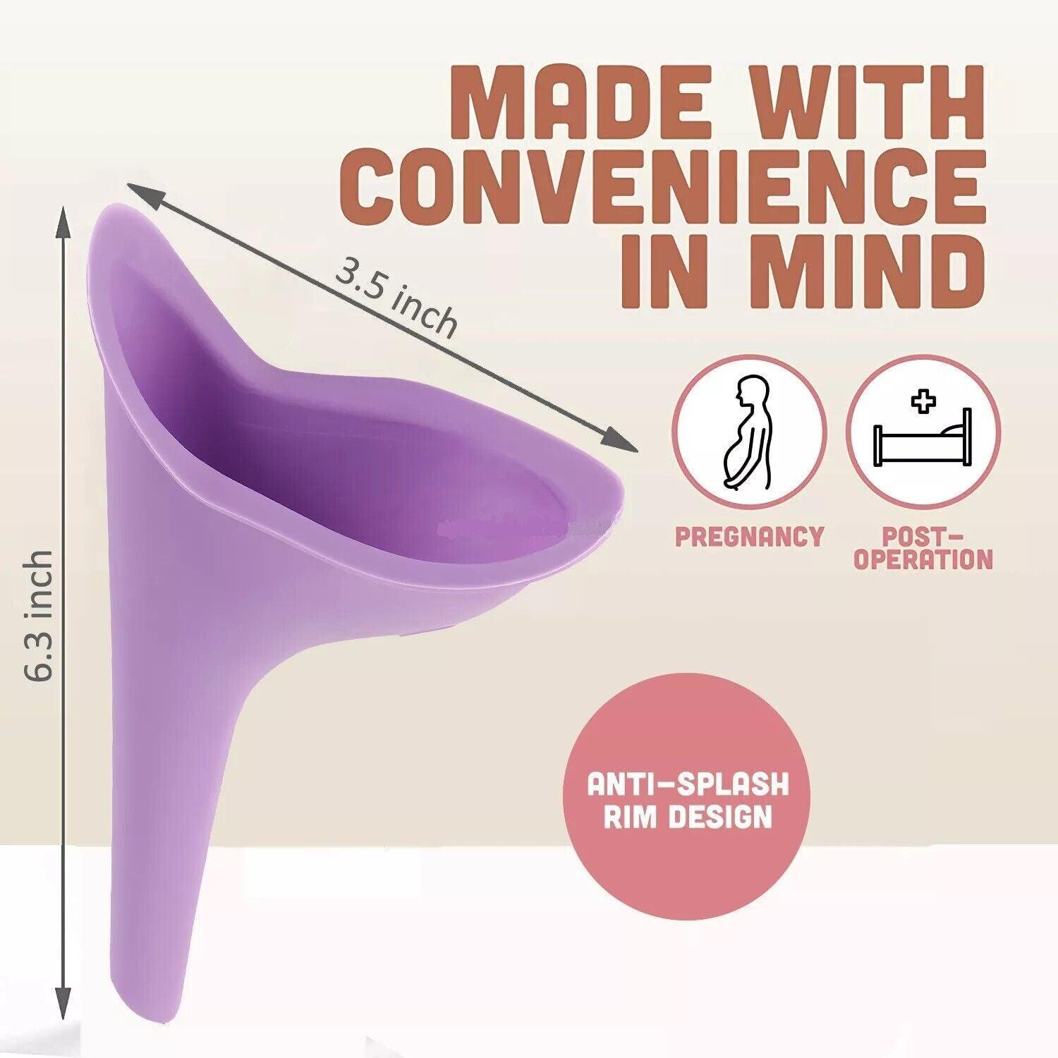 Camping Appliances: 3X Portable Female Woman Ladies She Urinal Urine Wee Funnel Camping Travel Loo