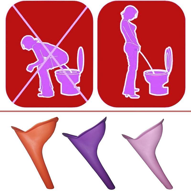 Camping Appliances: 3X Portable Female Woman Ladies She Urinal Urine Wee Funnel Camping Travel Loo
