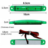 Boating Accessories: 4PCS Marine LED Navigation Strip Lights Red and Green Waterproof 1224V Compatible
