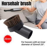 Pet Grooming Supplies: Vacuum Cleaner Accessories Horsehair Brush 25mm Replacement Tool for Deep Clean