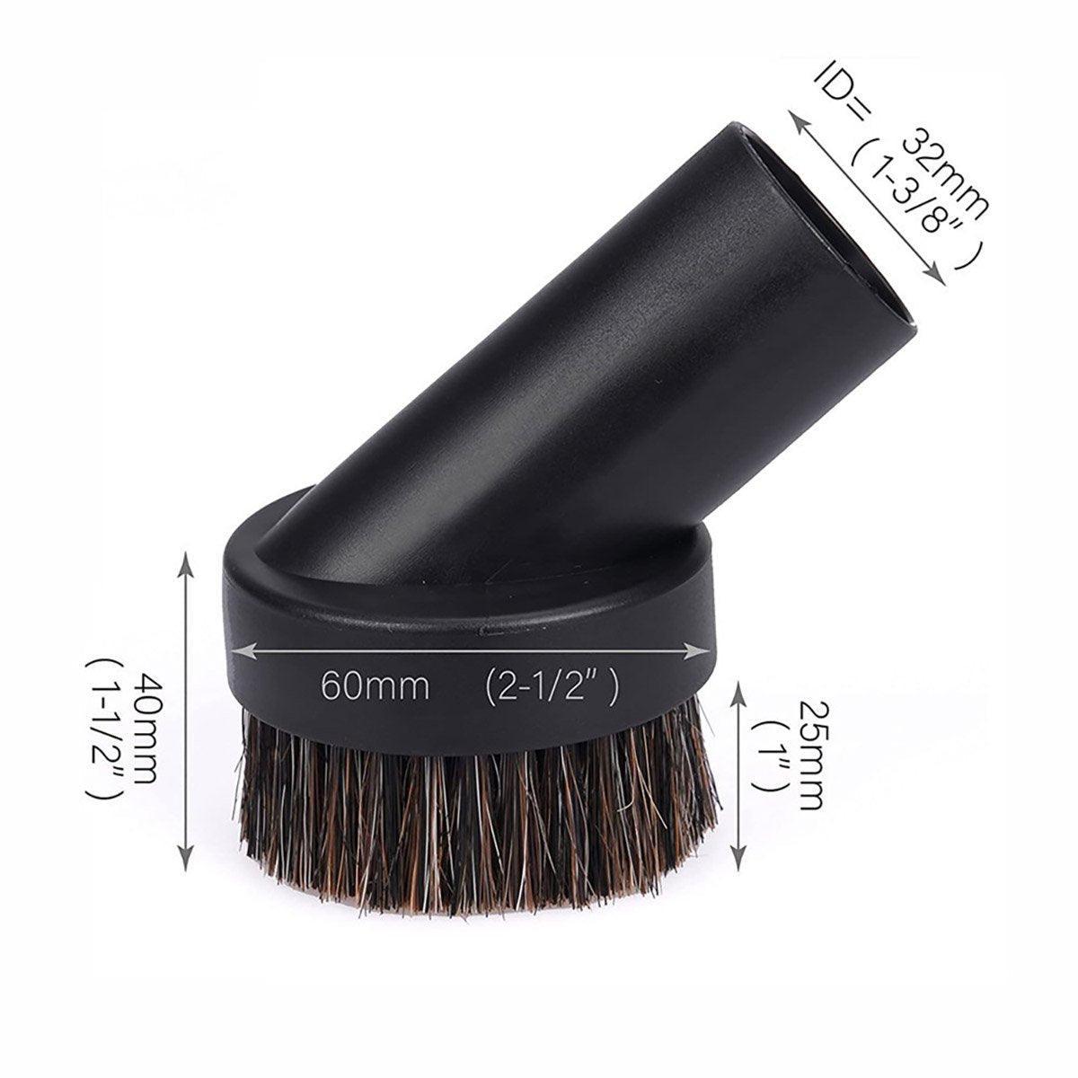 Pet Grooming Supplies: Vacuum Cleaner Accessories Horsehair Brush 25mm Replacement Tool for Deep Clean