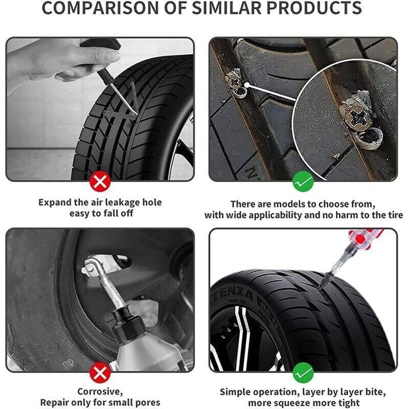 Automotive Repair & Speciality Tools: Vacuum Tyre Repair Nail Car Trucks Tire Puncture Repair Tubeless Rubber Nails