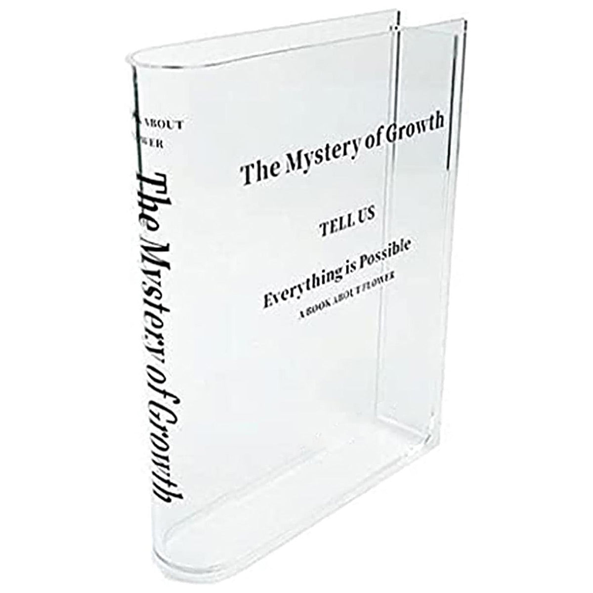 Other Wedding Decorations: Transparent Book Vase Flower Holder Acrylic Decorative Table Display Stand