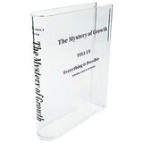 Other Wedding Decorations: Transparent Book Vase Flower Holder Acrylic Decorative Table Display Stand