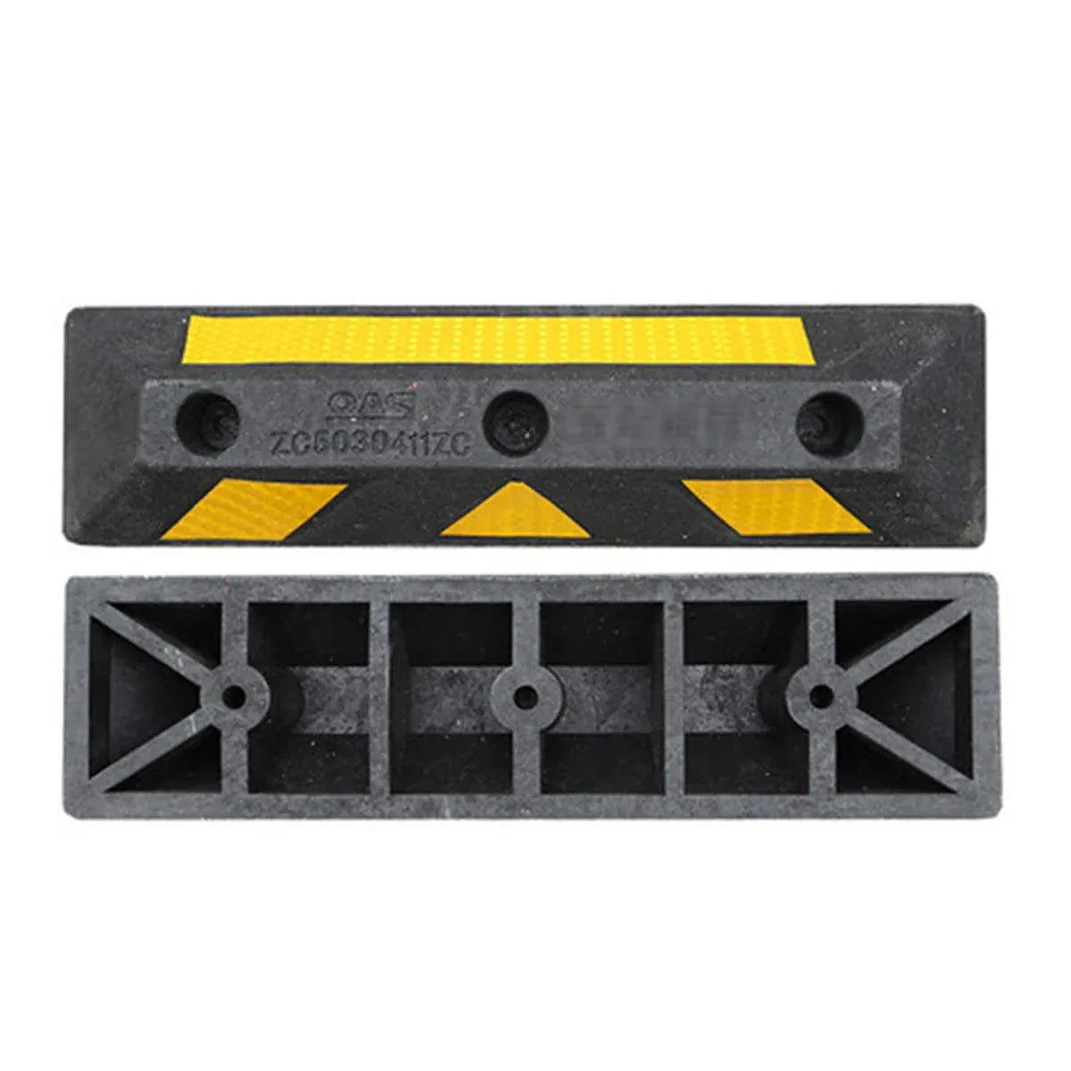 2PCS Rubber Parking Curb Wheel Stop for Driveway and Car Park