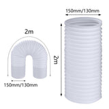 Air Conditioner Accessories: Portable Air Conditioner Exhaust Hose 13/15cm Extendable Vent Pipe PP Steel Wire - 2m x 13cm