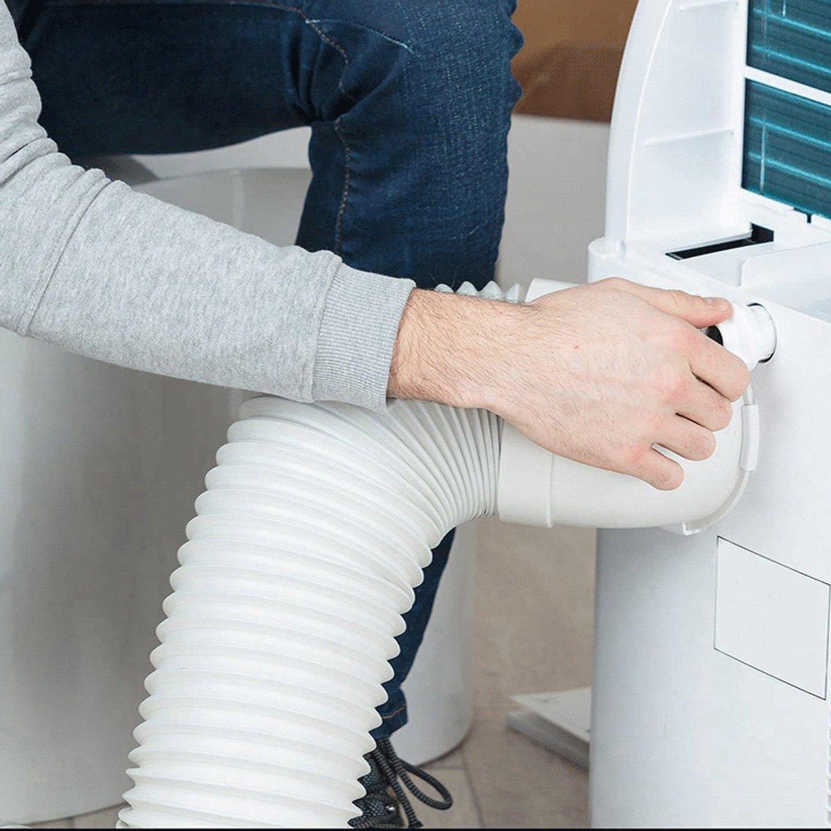 Portable Air Conditioner Exhaust Hose 13/15cm Extendable Vent Pipe PP Steel Wire - 2m x 13cm