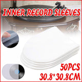 CDs & Vinyl: 50X Sleeves Inner LP Music Durable For 12inch Vinyl Record Plastic Record Cover