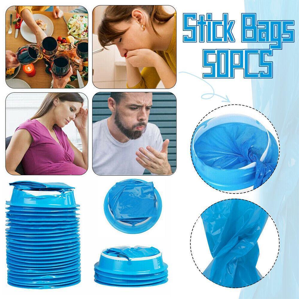 Supports & Braces: 50X Leakproof Vomit Bags for Travel and Emergency Use