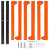 2PCS Wall Mounted Folding Storage Rack Carbon Steel Multi-Layer Organizer