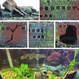 Aquarium Decor: Aquarium Shipwreck Ship Fish Tank Resin Sunken Ship Fishing Hiding Pot Decor
