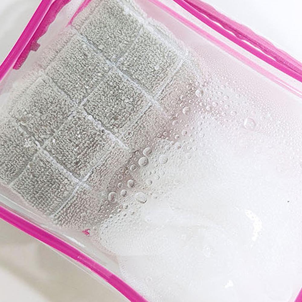 Cosmetic & Toiletry Bags: 4pcs Durable PVC Cosmetic Bags Easy to Clean Multiple Sizes and Colours 9 Shades - 4pcs-Banana