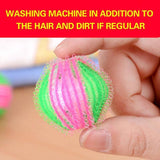 6PCS Reusable Laundry Hair Removal Balls for Lint Fluff Pet Hair Cleaning 3.5cm