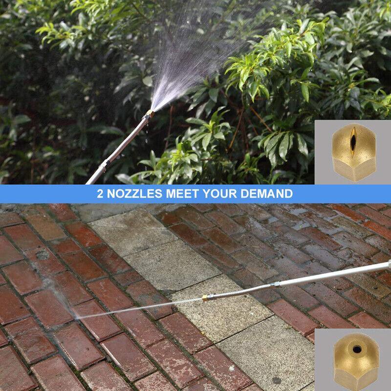 Automotive Cleaning: 2 In1 High Pressure Washer Sprayer Spray Jet Nozzle Car Cleaner Garden Watering Tool