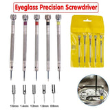 Men's Watches: 5X Precision Screwdriver Eyeglasses Watch Jewelry Watchmaker Repair Tool Set